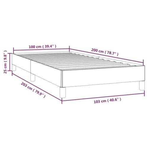Okvir za krevet tamnosivi 100x200 cm baršunasti Cijena