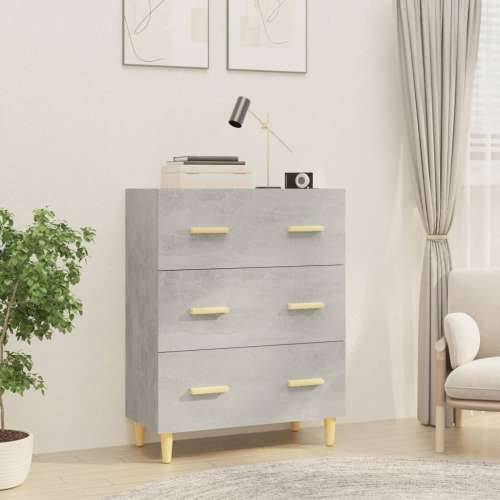 Komoda siva boja betona 70x34x90 cm od konstruiranog drva - Beton siva 1 Cijena