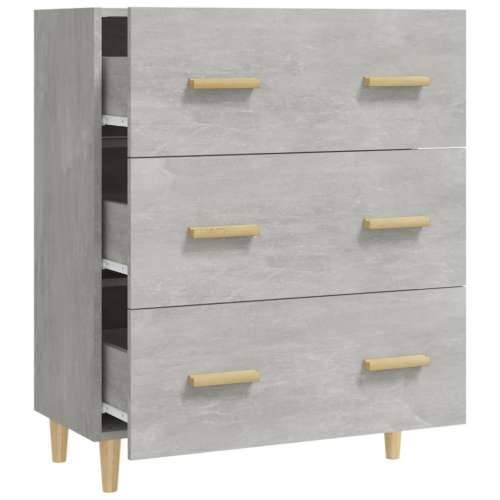 Komoda siva boja betona 70x34x90 cm od konstruiranog drva - Beton siva 1 Cijena