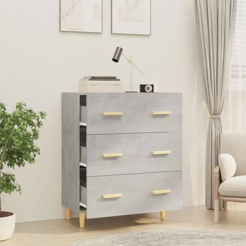 Komoda siva boja betona 70x34x90 cm od konstruiranog drva - Beton siva 1 Cijena