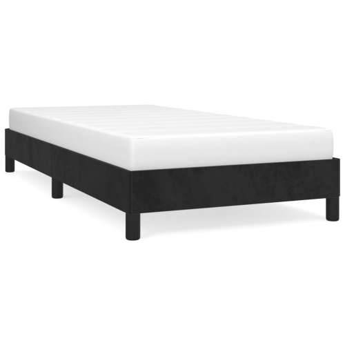 Okvir za krevet bez madraca crni 100x200 cm baršunasti - Crna 100 x 200 cm 25 cm Cijena