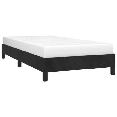 Okvir za krevet bez madraca crni 100x200 cm baršunasti - Crna 100 x 200 cm 25 cm Cijena