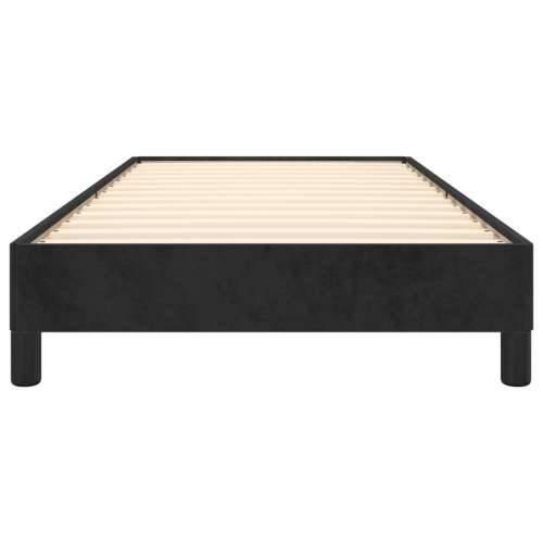 Okvir za krevet bez madraca crni 100x200 cm baršunasti - Crna 100 x 200 cm 25 cm Cijena