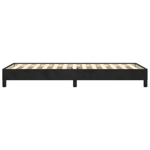Okvir za krevet bez madraca crni 100x200 cm baršunasti - Crna 100 x 200 cm 25 cm Cijena