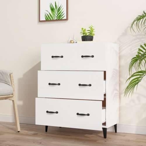 Komoda bijela 69,5x34x90 cm od konstruiranog drva - Bijela 1 Cijena