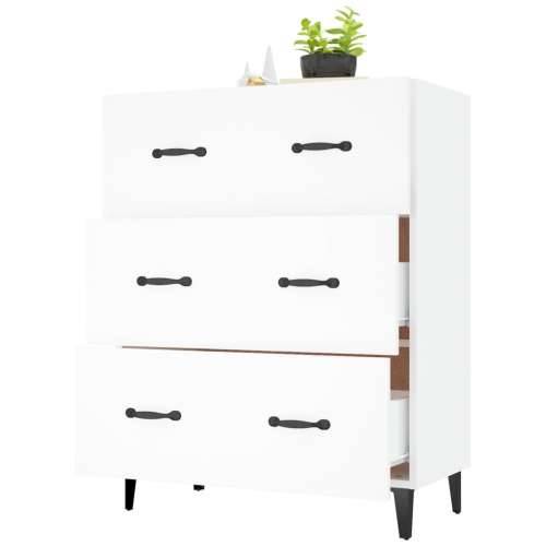 Komoda bijela 69,5x34x90 cm od konstruiranog drva - Bijela 1 Cijena