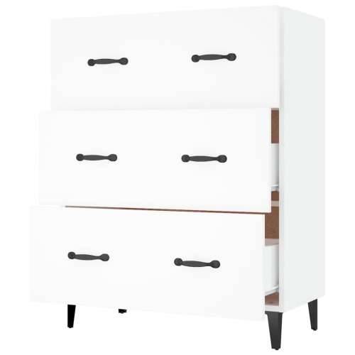 Komoda bijela 69,5x34x90 cm od konstruiranog drva - Bijela 1 Cijena
