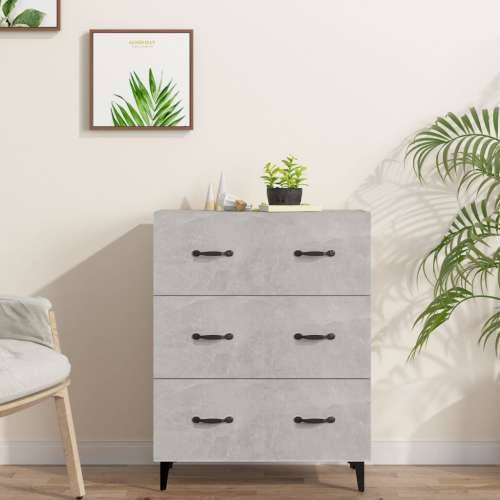 Komoda siva boja betona 69,5x34x90 cm od konstruiranog drva - Beton siva 1 Cijena