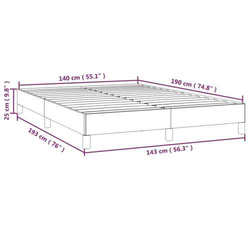 Okvir za krevet svjetlosivi 140x190 cm baršunasti Cijena