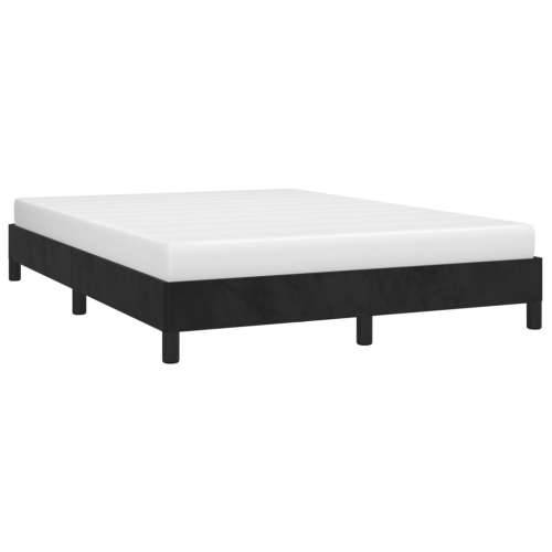 Okvir za krevet bez madraca crni 140 x 190 cm baršunasti - Crna 140 x 190 cm 25 cm Cijena