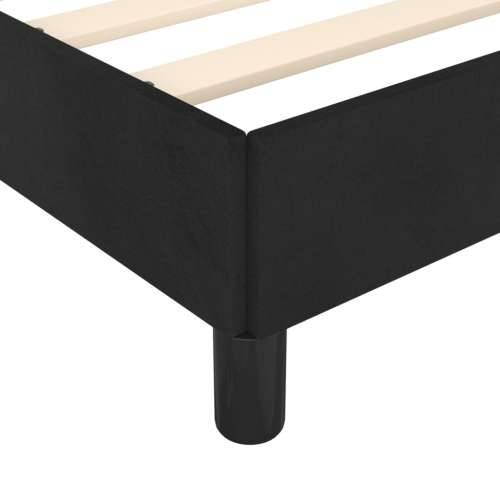 Okvir za krevet bez madraca crni 140 x 190 cm baršunasti - Crna 140 x 190 cm 25 cm Cijena