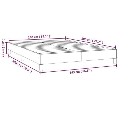 Okvir za krevet svjetlosivi 140x200 cm baršunasti Cijena