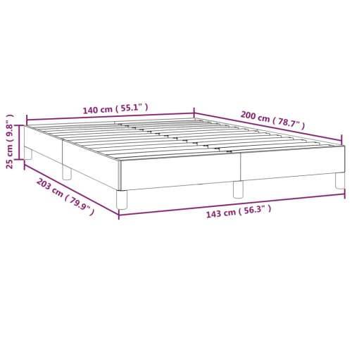 Okvir za krevet bez madraca svjetlosivi 140x200 cm baršunasti - Svjetlosiva 140 x 200 cm 25 cm Cijena