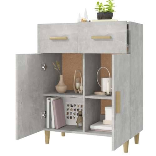 Komoda siva boja betona 69,5x34x89 cm od konstruiranog drva - Beton siva 1 Cijena