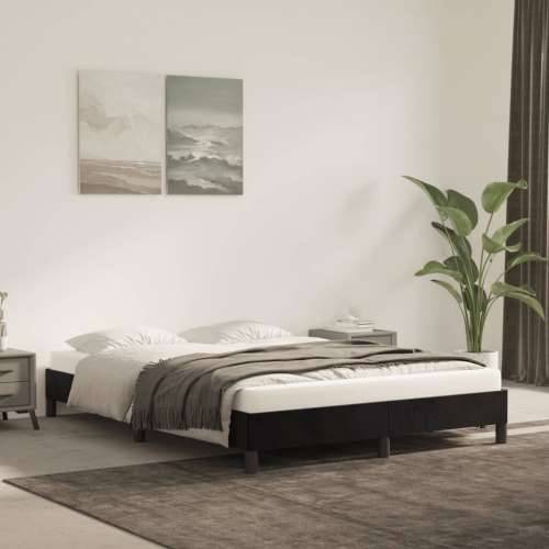 Okvir za krevet bez madraca crni 140x200 cm baršunasti - Crna 140 x 200 cm 25 cm Cijena