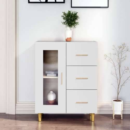 Komoda bijela 69,5x34x90 cm od konstruiranog drva - Bijela 1 Cijena