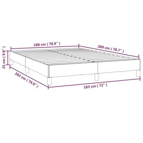 Okvir za krevet svjetlosivi 180 x 200 cm baršunasti Cijena