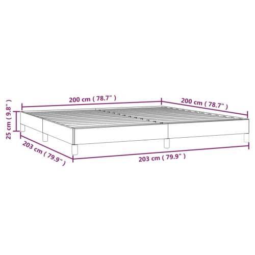 Okvir za krevet svjetlosivi 200 x 200 cm baršunasti Cijena