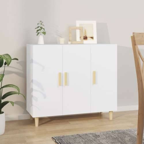 Komoda bijela 90x34x80 cm od konstruiranog drva - Bijela 1 Cijena