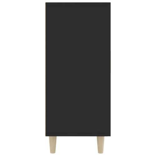 Komoda crna 90x34x80 cm od konstruiranog drva - Crna 1 Cijena