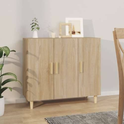 Komoda boja hrasta sonome 90x34x80 cm od konstruiranog drva - sonoma hrast 1 Cijena
