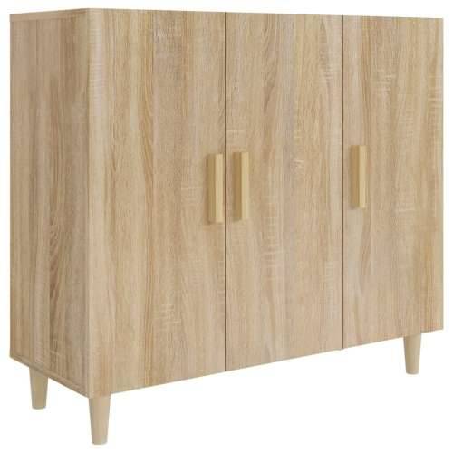 Komoda boja hrasta sonome 90x34x80 cm od konstruiranog drva - sonoma hrast 1 Cijena