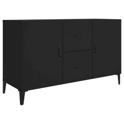 Komoda crna 100 x 36 x 60 cm od konstruiranog drva - Crna 1 Cijena