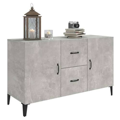 Komoda siva boja betona 100x36x60 cm od konstruiranog drva - Beton siva 1 Cijena