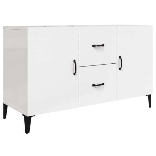 Komoda sjajna bijela 100x36x60 cm od konstruiranog drva - Visoko sjajno bijela 1 Cijena