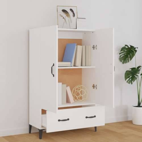 Visoka komoda bijela 70 x 31 x 115 cm od konstruiranog drva - Bijela 1 Cijena