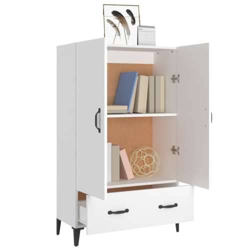 Visoka komoda bijela 70 x 31 x 115 cm od konstruiranog drva - Bijela 1 Cijena