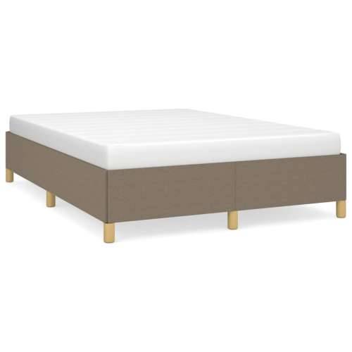Okvir za krevet bez madraca smeđesivi 140 x 190 cm od tkanine - Sivo-smeđa 140 x 190 cm 35 cm Cijena