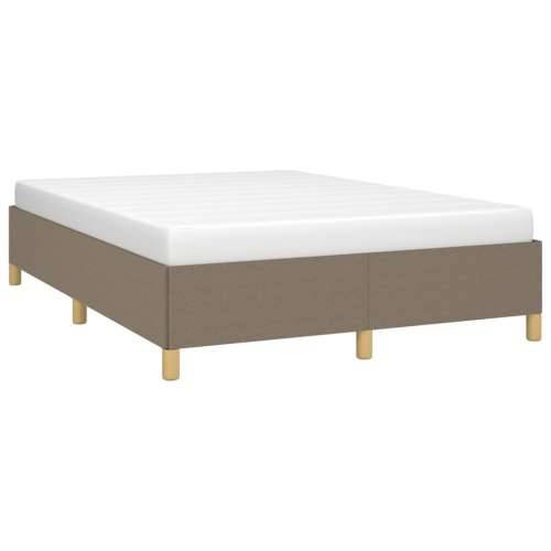 Okvir za krevet bez madraca smeđesivi 140 x 190 cm od tkanine - Sivo-smeđa 140 x 190 cm 35 cm Cijena