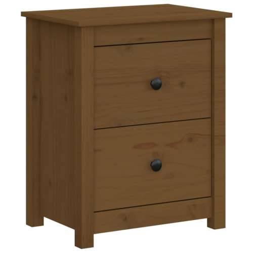 Noćni ormarić boja meda 50x35x61,5 cm od masivne borovine - boja meda 1 Cijena