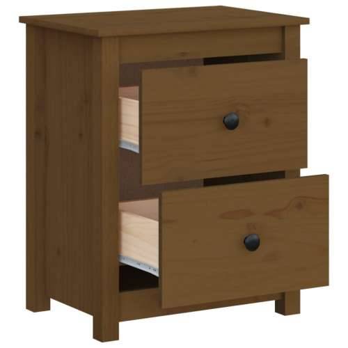 Noćni ormarić boja meda 50x35x61,5 cm od masivne borovine - boja meda 1 Cijena