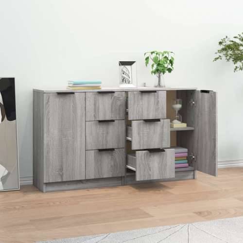 Komode 2 kom boja hrasta sonome 60x30x70 cm konstruirano drvo - Sivi hrast sonoma 2 Cijena