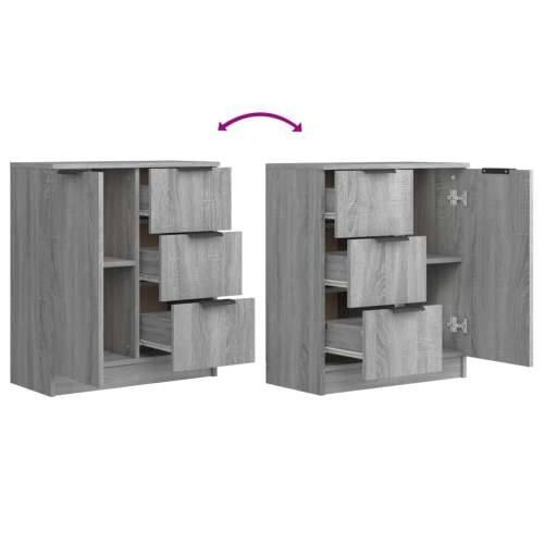 Komode 2 kom boja hrasta sonome 60x30x70 cm konstruirano drvo - Sivi hrast sonoma 2 Cijena