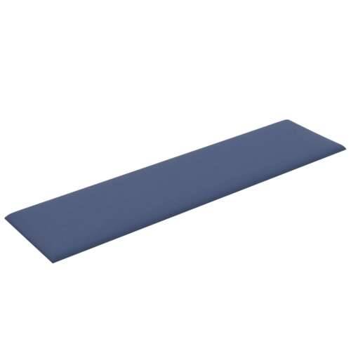 Zidne ploče od tkanine 12 kom plave 60 x 15 cm 1,08 m² - Plava 60 x 15 cm 12 Pravokutno Cijena