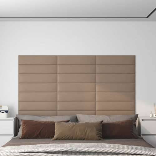 Zidne ploče od umjetne kože 12 kom cappuccino 60 x 15cm 1,08 m² - Boja cappuccina 60 x 15 cm 12 Pravokutno Cijena