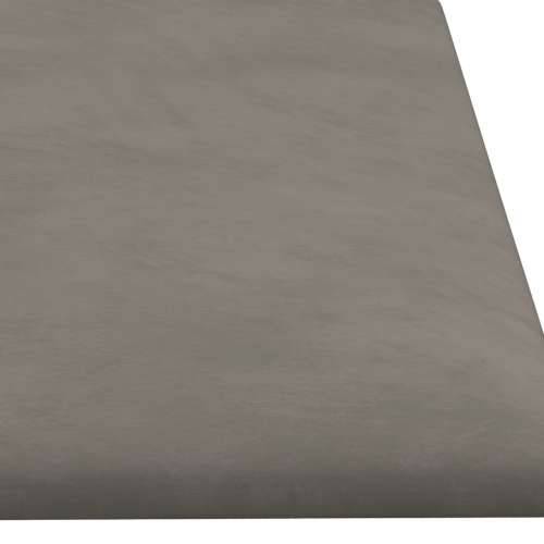 Zidne ploče baršunaste 12 kom svjetlosive 60 x 15 cm 1,08 m² - Svjetlosiva 60 x 15 cm 12 Pravokutno Cijena