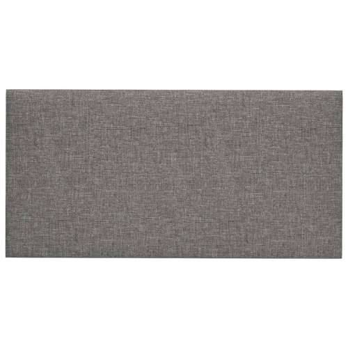 Zidne ploče od tkanine 12 kom svjetlosive 60 x 30 cm 2,16 m² - Svjetlosiva 60 x 30 cm 12 Pravokutno Cijena