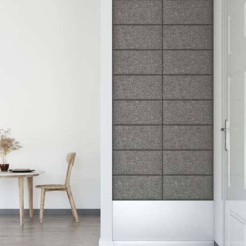 Zidne ploče od tkanine 12 kom svjetlosive 60 x 30 cm 2,16 m² - Svjetlosiva 60 x 30 cm 12 Pravokutno Cijena