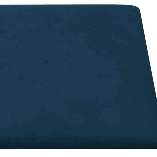 Zidne ploče 12 kom plave 90 x 15 cm baršunaste 1,62 m² - Plava 90 x 15 cm 12 Pravokutno Cijena