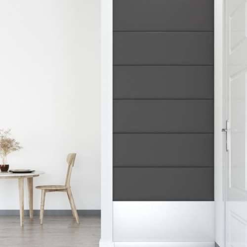 Zidne ploče od umjetne kože 12 kom sive 90 x 30 cm 3,24 m² - Siva 90 x 30 cm 12 Pravokutno Cijena