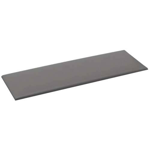 Zidne ploče od umjetne kože 12 kom sive 90 x 30 cm 3,24 m² - Siva 90 x 30 cm 12 Pravokutno Cijena