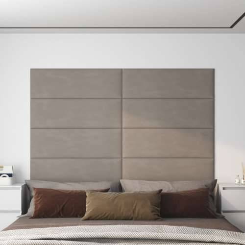 Zidne ploče 12 kom svjetlosive 90 x 30 cm baršunaste 3,24 m² - Svjetlosiva 90 x 30 cm 12 Pravokutno Cijena