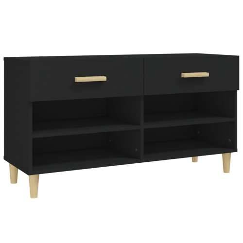 Ormarić za cipele Crno 102x35x55 cm od konstruiranog drva - Crna 1 Cijena
