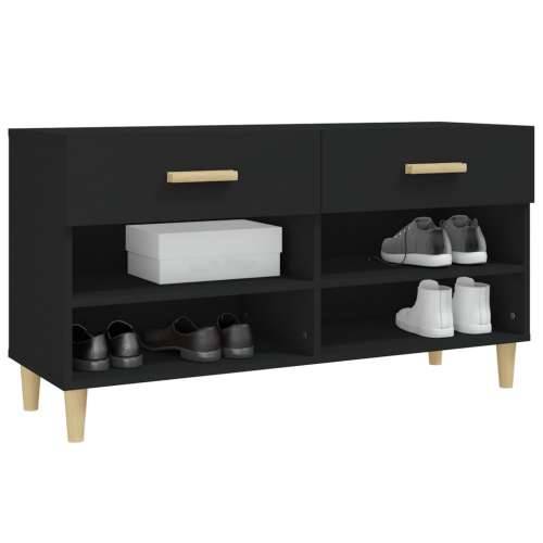 Ormarić za cipele Crno 102x35x55 cm od konstruiranog drva - Crna 1 Cijena