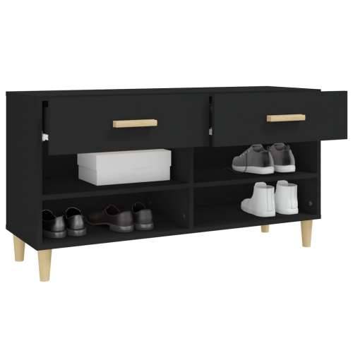 Ormarić za cipele Crno 102x35x55 cm od konstruiranog drva - Crna 1 Cijena