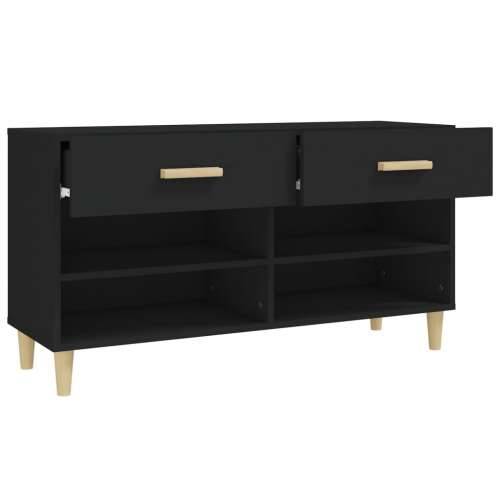Ormarić za cipele Crno 102x35x55 cm od konstruiranog drva - Crna 1 Cijena